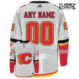 Adidas Maillot de Hockey Calgary Flames Personnaliser Blanc Authentic - Enfant